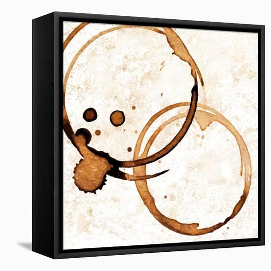 Copper Circles 1-Kimberly Allen-Framed Stretched Canvas