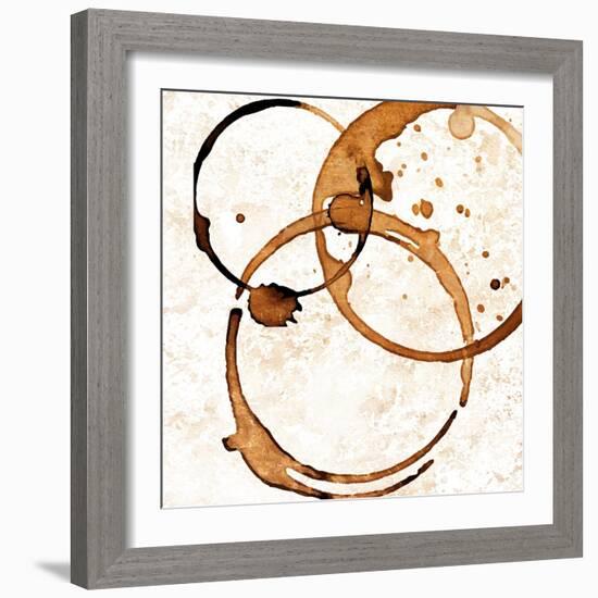 Copper Circles 2-Kimberly Allen-Framed Art Print