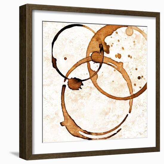 Copper Circles 2-Kimberly Allen-Framed Art Print