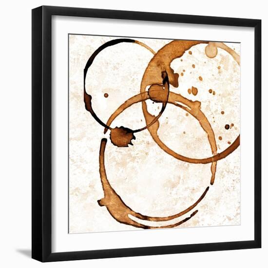 Copper Circles 2-Kimberly Allen-Framed Art Print
