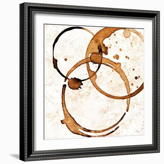 Copper Circles 2-Kimberly Allen-Framed Art Print