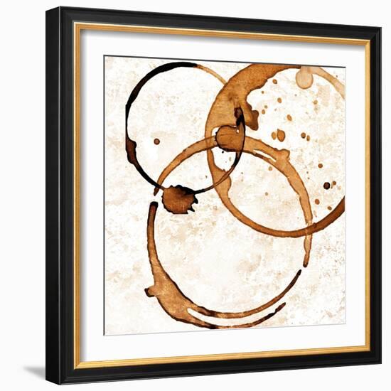 Copper Circles 2-Kimberly Allen-Framed Art Print