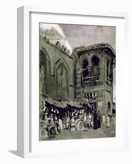 Copper Merchant, Cairo, Egypt, 1928-Louis Cabanes-Framed Giclee Print