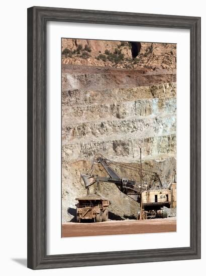 Copper Mine Excavator And Truck-Arno Massee-Framed Photographic Print