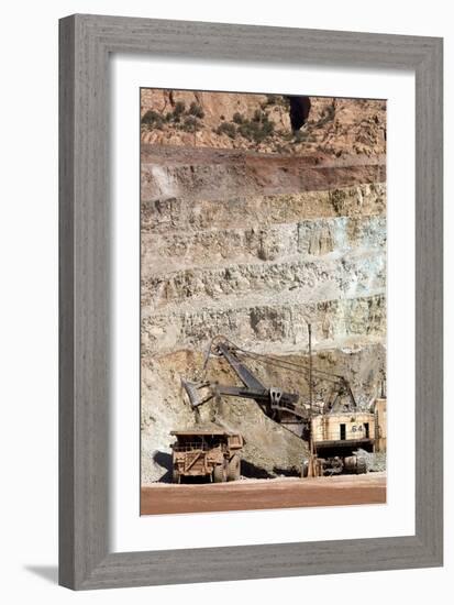 Copper Mine Excavator And Truck-Arno Massee-Framed Photographic Print