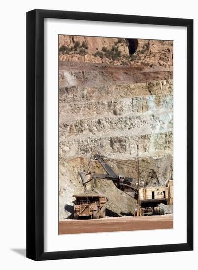 Copper Mine Excavator And Truck-Arno Massee-Framed Photographic Print