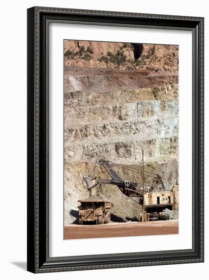 Copper Mine Excavator And Truck-Arno Massee-Framed Photographic Print