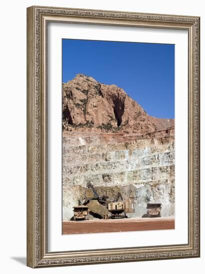 Copper Mine Excavator And Trucks-Arno Massee-Framed Photographic Print