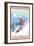 Copper Mountain, Colorado - Downhill Snowboarder-Lantern Press-Framed Premium Giclee Print