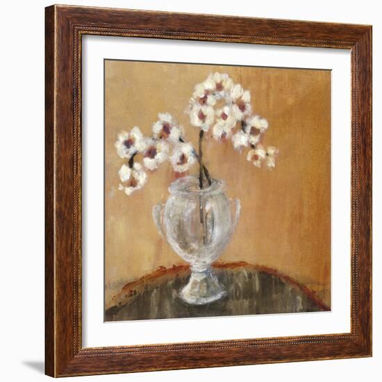 Copper Orchids I-Hollack-Framed Giclee Print