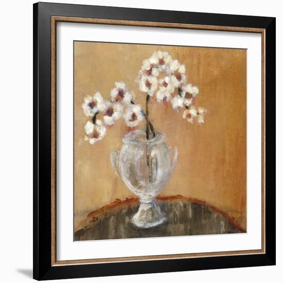 Copper Orchids I-Hollack-Framed Giclee Print