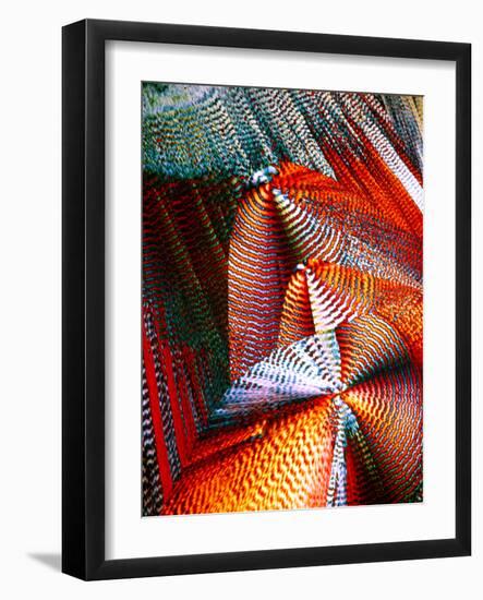 Copper Sulphate Crystals, LM-Dr. Keith Wheeler-Framed Photographic Print