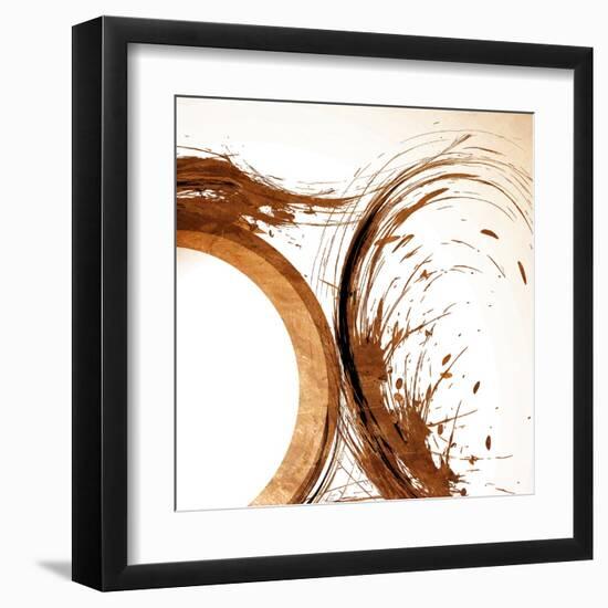 Copper Swirls 2-Kimberly Allen-Framed Art Print