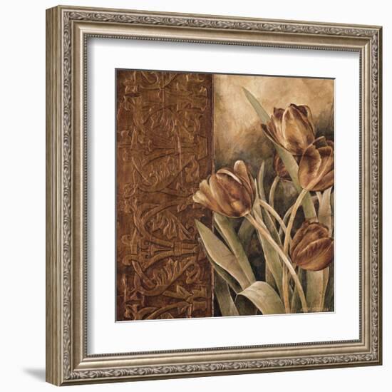 Copper Tulips I-Linda Thompson-Framed Giclee Print