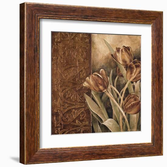 Copper Tulips I-Linda Thompson-Framed Giclee Print