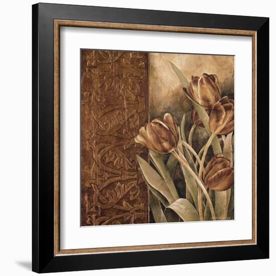 Copper Tulips I-Linda Thompson-Framed Giclee Print