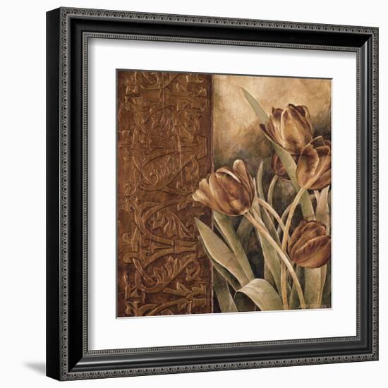 Copper Tulips I-Linda Thompson-Framed Giclee Print