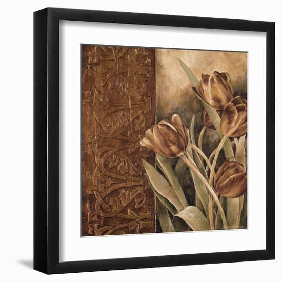 Copper Tulips I-Linda Thompson-Framed Giclee Print