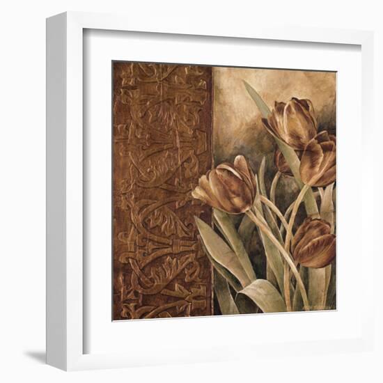 Copper Tulips I-Linda Thompson-Framed Giclee Print