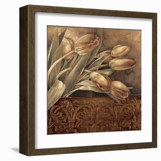 Copper Tulips II-Linda Thompson-Framed Giclee Print