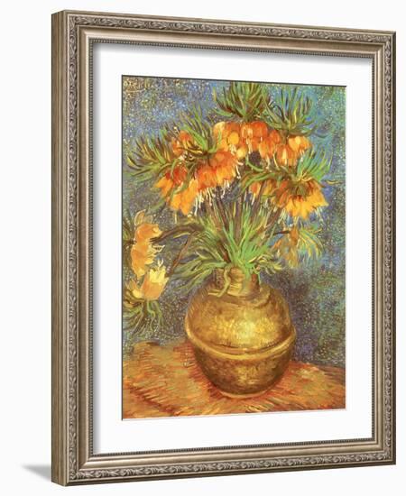 Copper Vase with Flowers, 1887-Vincent van Gogh-Framed Giclee Print