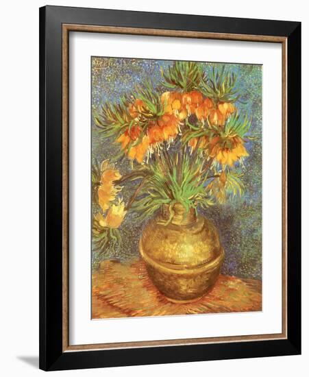 Copper Vase with Flowers, 1887-Vincent van Gogh-Framed Giclee Print