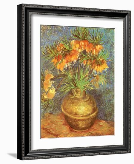 Copper Vase with Flowers, 1887-Vincent van Gogh-Framed Giclee Print