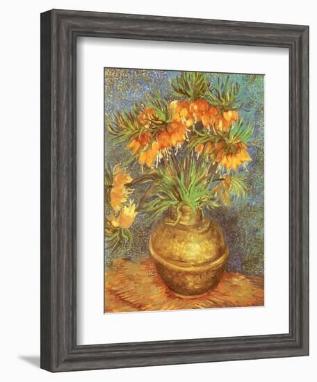 Copper Vase with Flowers, 1887-Vincent van Gogh-Framed Giclee Print