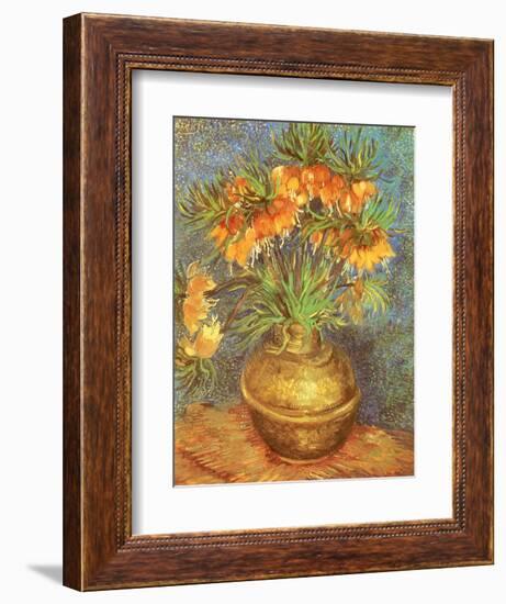 Copper Vase with Flowers, 1887-Vincent van Gogh-Framed Giclee Print