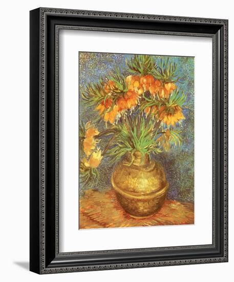 Copper Vase with Flowers, 1887-Vincent van Gogh-Framed Giclee Print