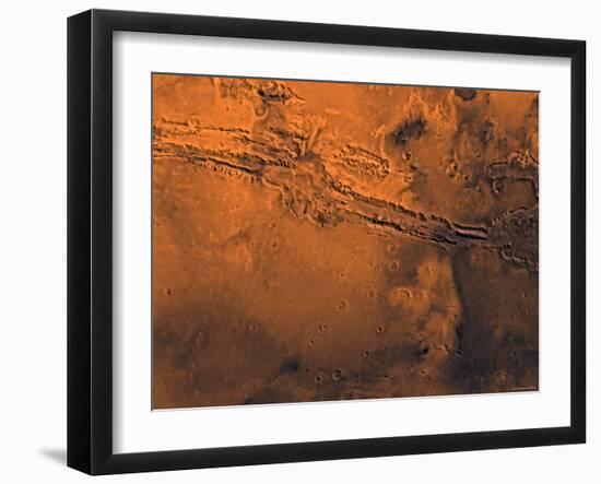 Coprates Region of Mars-Stocktrek Images-Framed Photographic Print