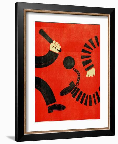 Cops-Dale Edwin Murray-Framed Giclee Print