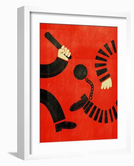 Cops-Dale Edwin Murray-Framed Giclee Print