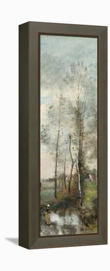 Copse of Alder and Birch, 1865-70-Jean-Baptiste-Camille Corot-Framed Premier Image Canvas