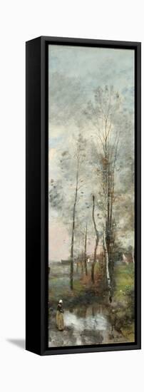 Copse of Alder and Birch, 1865-70-Jean-Baptiste-Camille Corot-Framed Premier Image Canvas