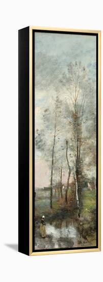 Copse of Alder and Birch, 1865-70-Jean-Baptiste-Camille Corot-Framed Premier Image Canvas