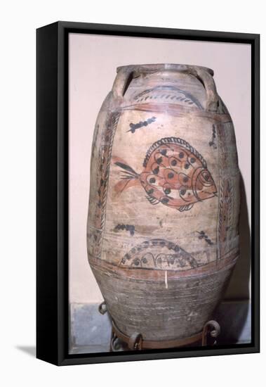 Coptic jar with fish, Egypt, c6th-8th century-Unknown-Framed Premier Image Canvas