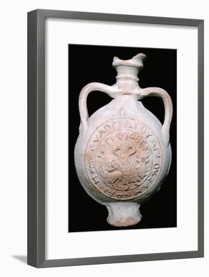 Coptic Pilgrim Flask, 4th-5th century. Artist: Unknown-Unknown-Framed Giclee Print