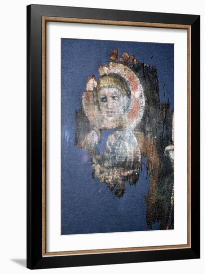 Coptic Textile Head of Christ, Painting on Linen, Egypt, 6th century-Unknown-Framed Giclee Print
