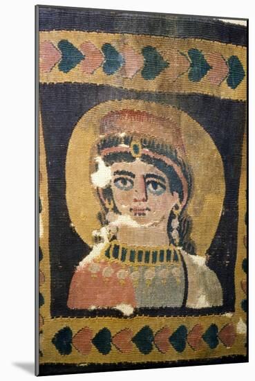 Coptic Textile Portrait of Ariadne, 5th century-Unknown-Mounted Giclee Print