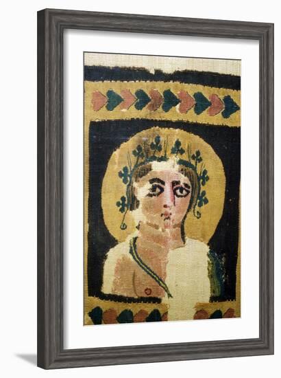 Coptic Textile, Portrait of Dionysus. 5th Century-Unknown-Framed Giclee Print