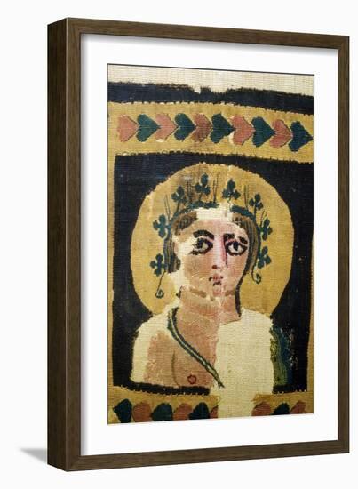 Coptic Textile, Portrait of Dionysus. 5th Century-Unknown-Framed Giclee Print