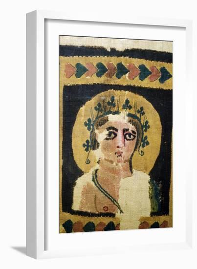 Coptic Textile, Portrait of Dionysus. 5th Century-Unknown-Framed Giclee Print