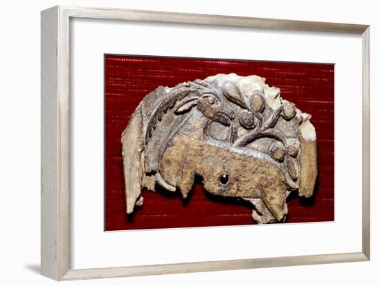 Coptic Woodcarving of Antelope, 5th century-Unknown-Framed Giclee Print