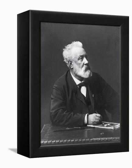 Copy from Carte de Visite of French Writer and Futurist Jules Verne-null-Framed Premier Image Canvas