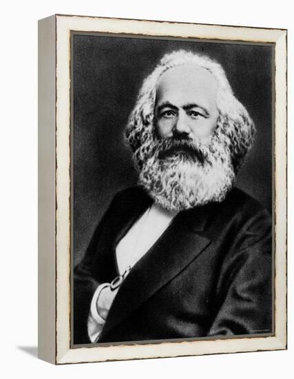 Copy from Photogravure of German Born Political Economist and Socialist Karl Marx-null-Framed Premier Image Canvas