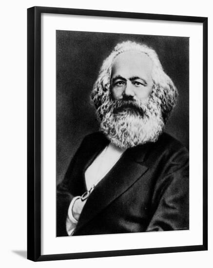 Copy from Photogravure of German Born Political Economist and Socialist Karl Marx-null-Framed Premium Photographic Print