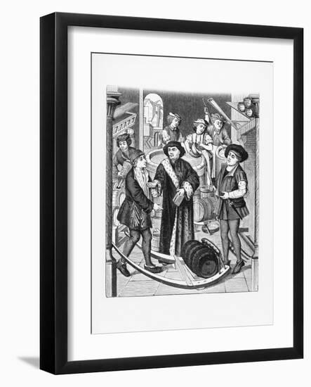 Copy of a 15th-Century Stained Glass Window in Tournai Cathedral-null-Framed Giclee Print