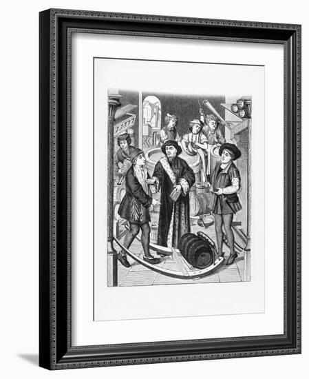 Copy of a 15th-Century Stained Glass Window in Tournai Cathedral-null-Framed Giclee Print