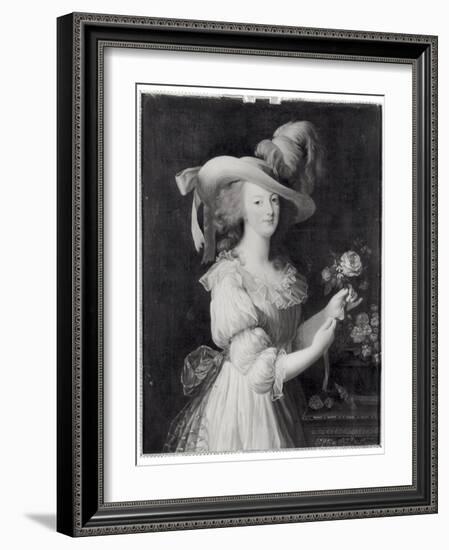 Copy of a Portrait of Marie-Antoinette after 1783-Elisabeth Louise Vigee-LeBrun-Framed Giclee Print